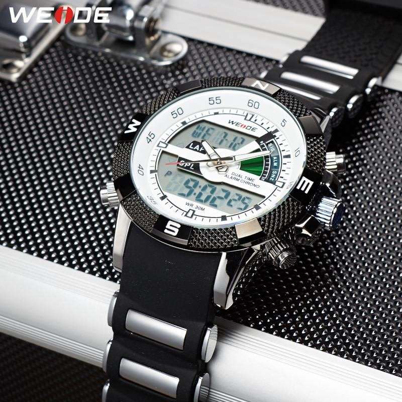 WEIDE Men's Rainmaker Sport Steel Infused White Dial Watch BRAND NEW official SA store