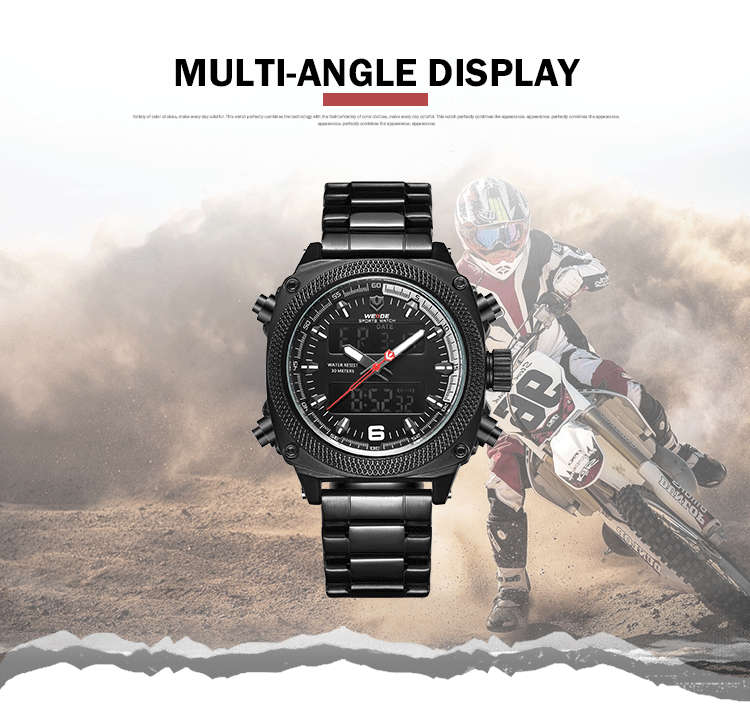 WEIDE Men's Artiler IONIC Steel Dual Time + ALARM Watch BRAND NEW official SA store