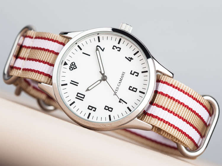 Retail: R3,499.00 YVES CAMANI Men's "ICE CREAM" WITH 2 NYLON STRAPS Brand new