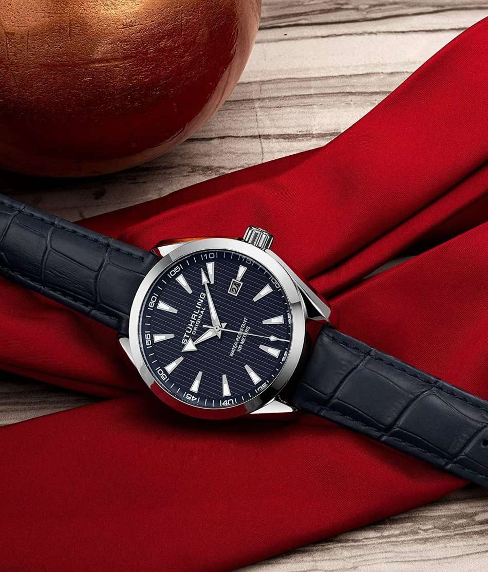 Retail: R8,699.00 STUHRLING ORIGINAL® Men's Forte Grande Date 42mm Watch BRAND NEW