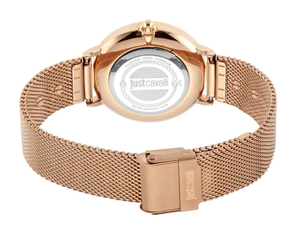 Retail: R5999.00 ROBERO CAVALLI Women's Just Cavalli ANIMALISTIC Milanese Rose Gold Watch NEW IN BOX