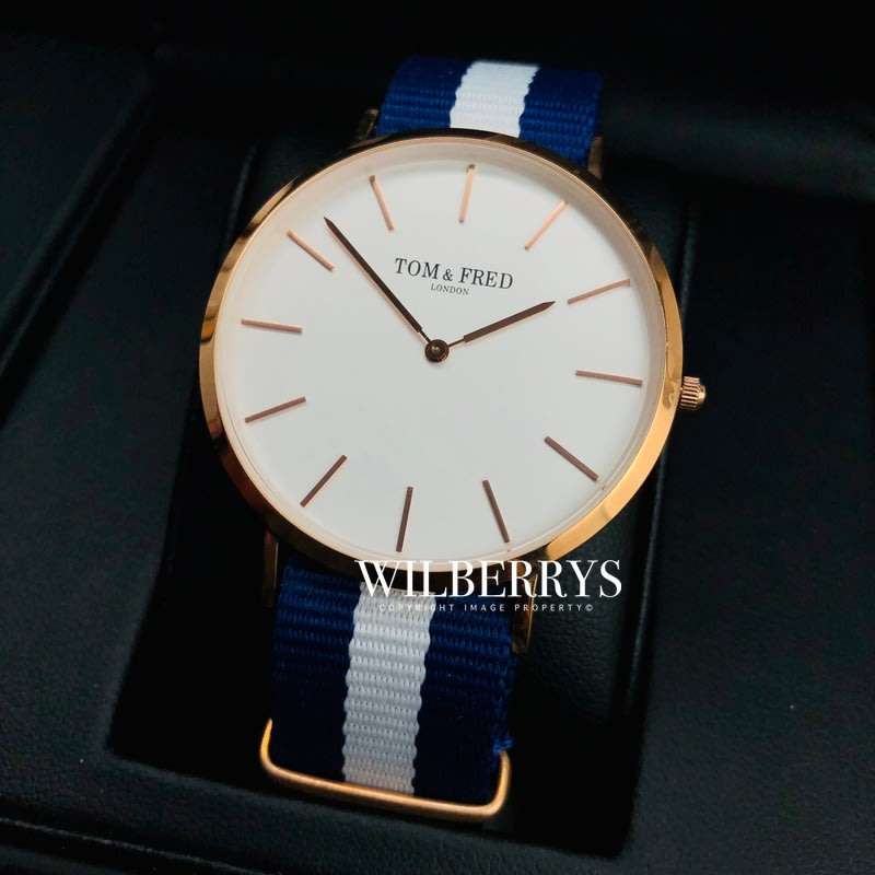 Retail: R2,999.00 TOM & FRED London Mens 1/500pcs Worldwide SWISS Powered Gyana British Nylon Watch