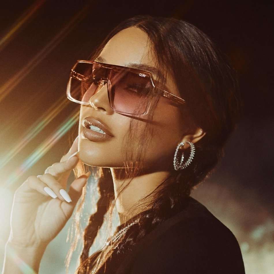 last left!! QUAY Women's J'LO Jennifer Lopez CHAOS Shield Sunglasses **AUTHENTIC BRAND NEW