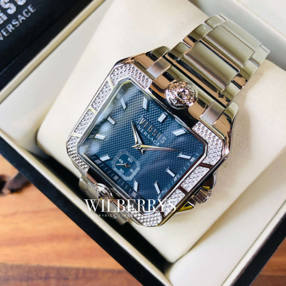 **Retail: R9000.00*** VERSACE Men`s Versus Enigma Steel Parisan Watch BRAND NEW IN BOX