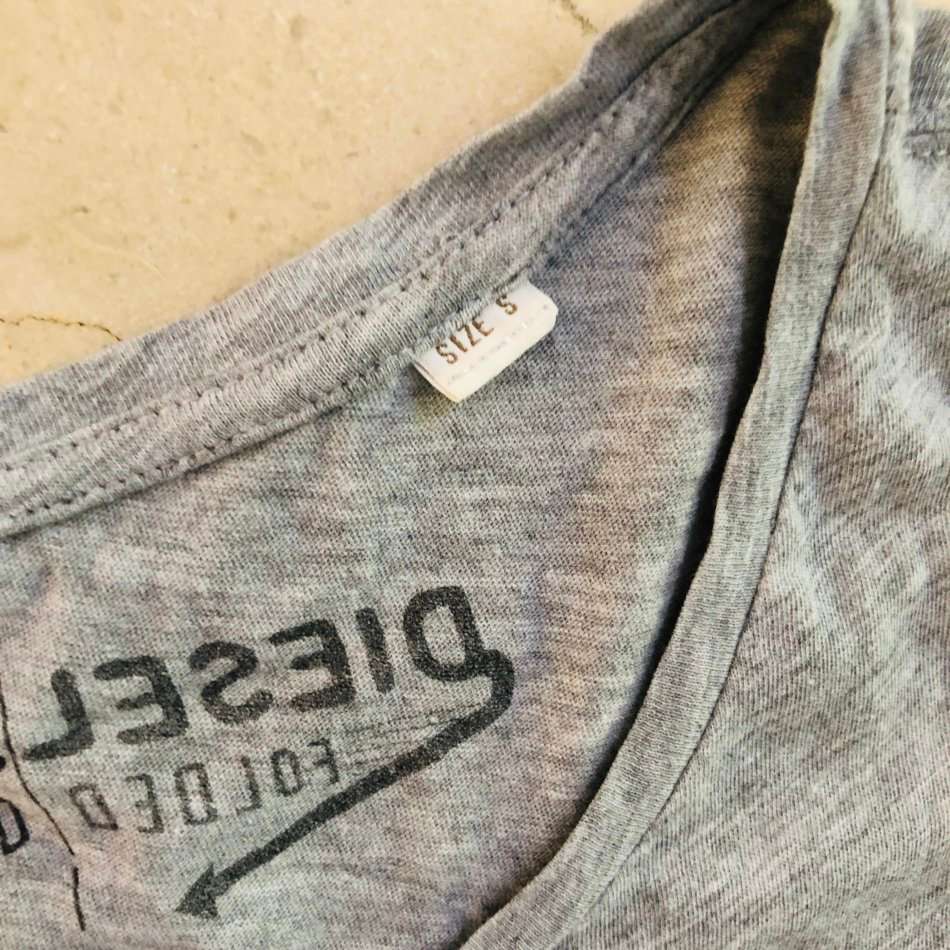 DIESEL 'Psycho Analysis' Grey T-Shirt Size S - 100% GENUINE NEW without tags