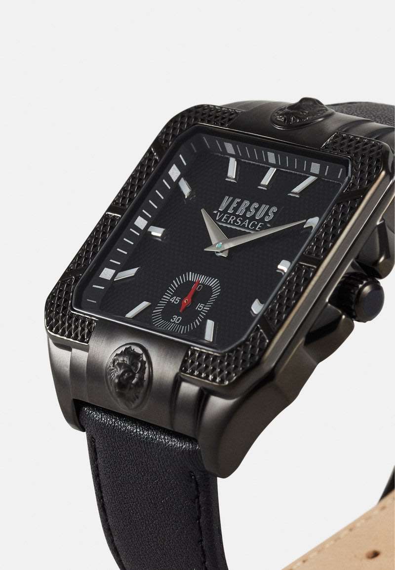 **Retail: R9000.00*** VERSACE Men's Versus Enigma Black Leather Parisan Watch BRAND NEW IN BOX