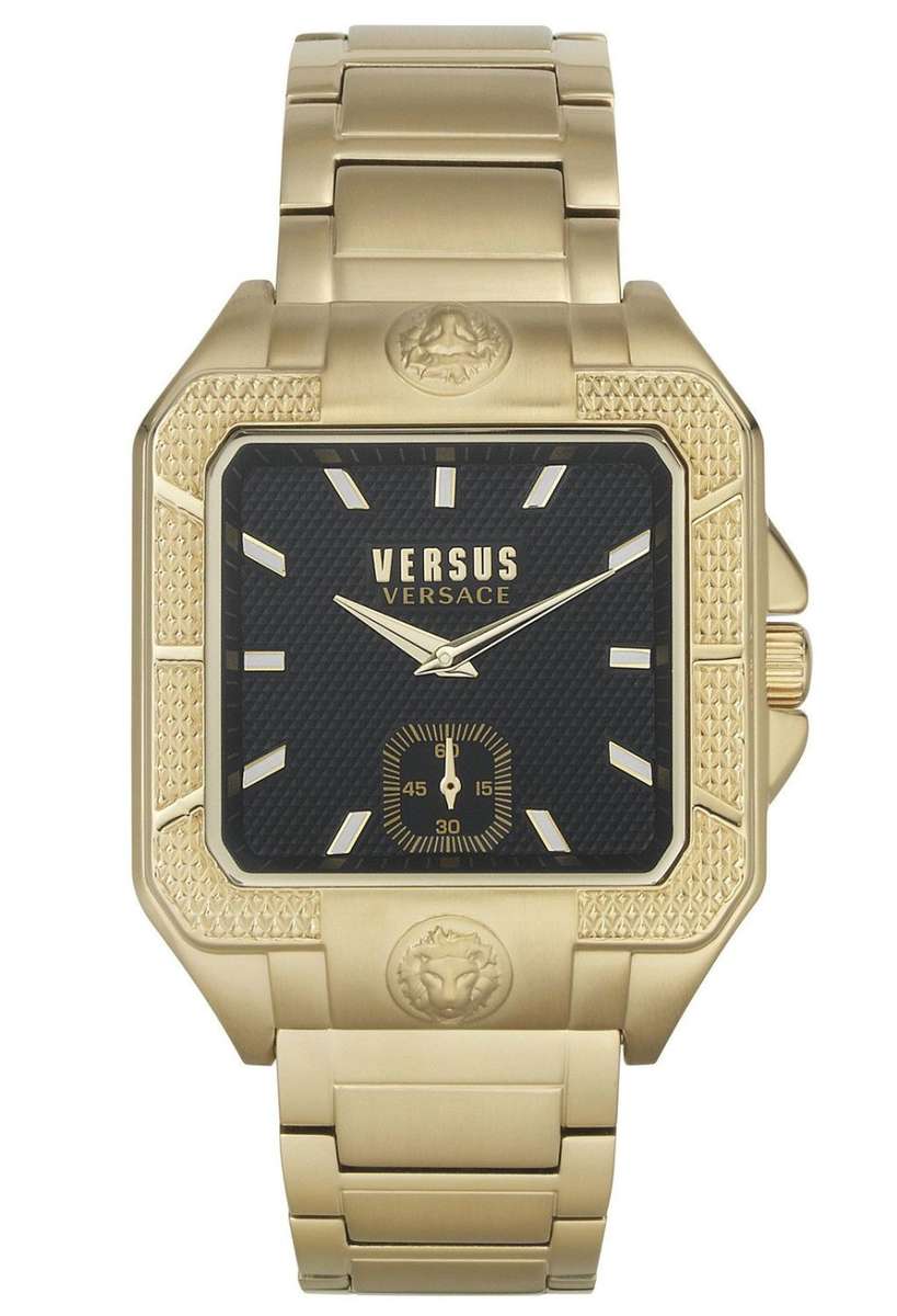 last 1* Retail: R9000.00* VERSACE Men's Versus Enigma Steel FULL GOLD pl. Parisan Watch NEW IN BOX
