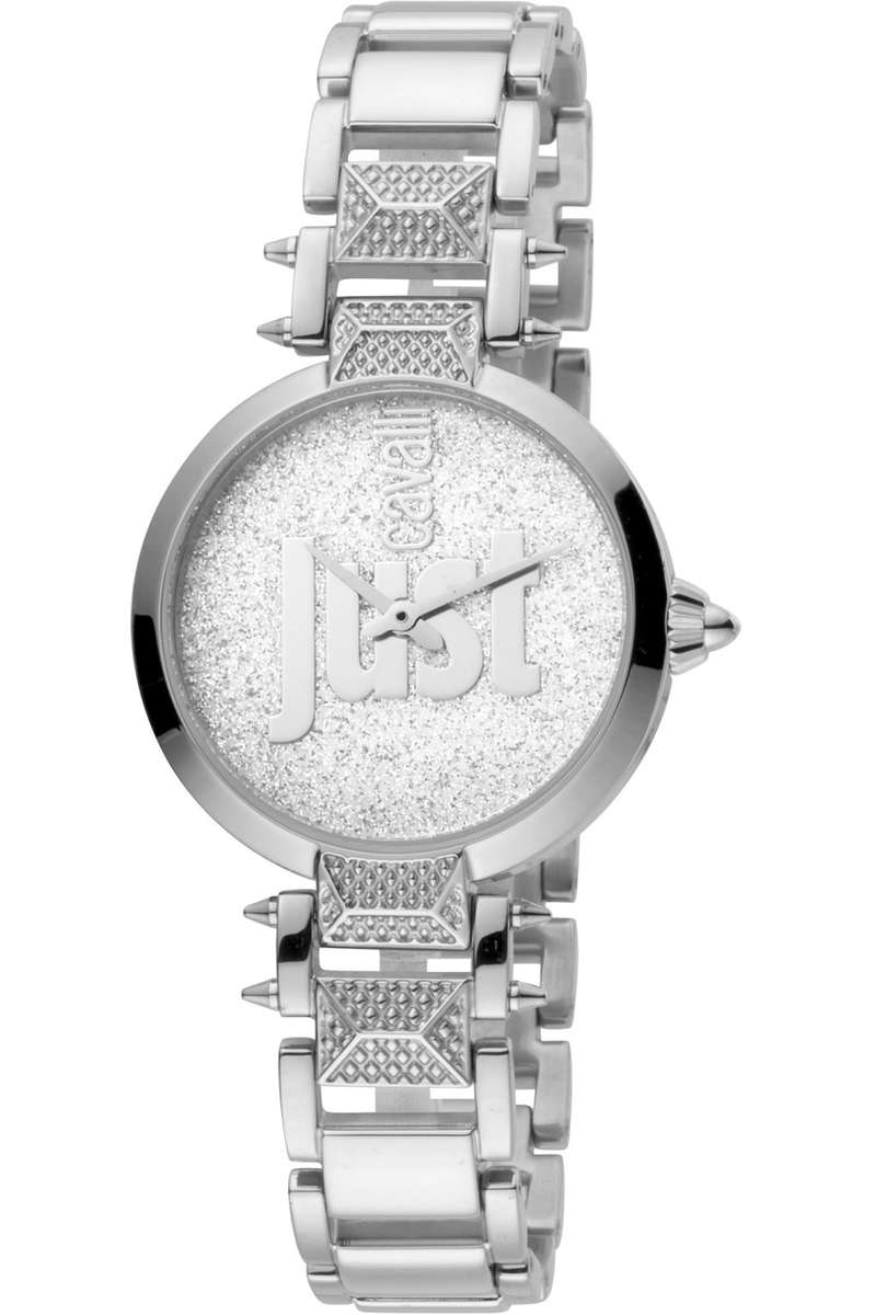 Retail: R7,000.00 ROBERO CAVALLI Women's Just Cavalli Infamay Bracelet Silver Watch NEW