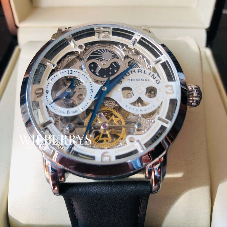 Retail: R9,999.00 STUHRLING ORIGINAL® Men's SUPREME MASTER Automatic Watch BRAND NEW IN BOX