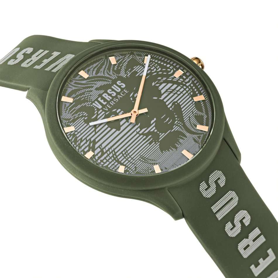 **Retail: R7000.00*** VERSACE Men's EXODUS Sporty Military Green Silicone Strap Watch NEW IN BOX