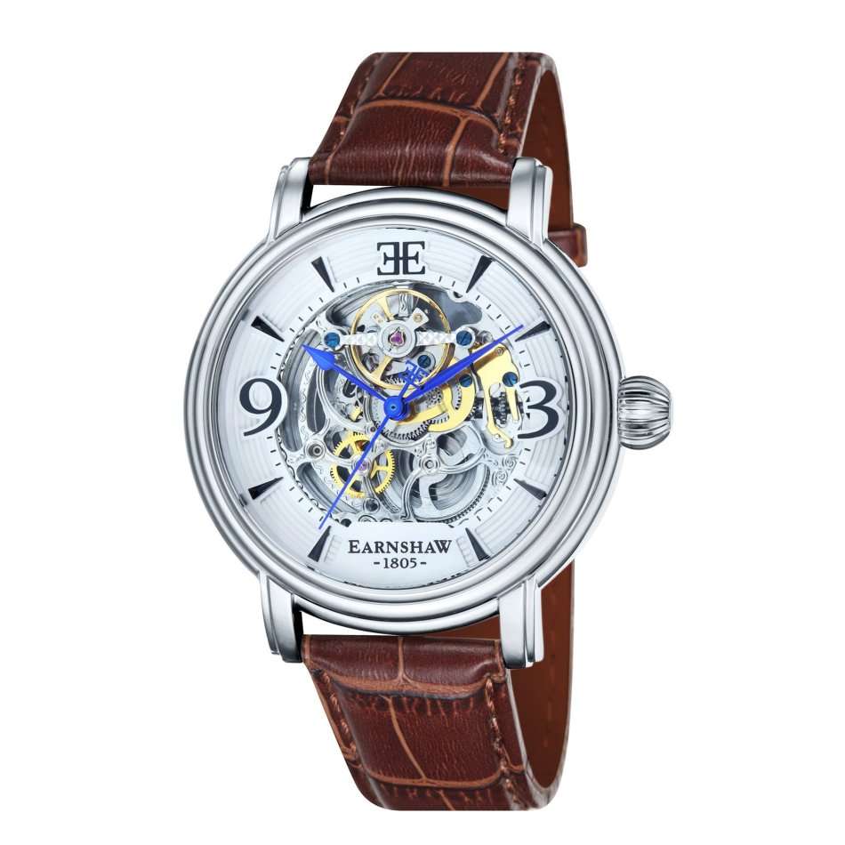 Retail: R9,900.00 Earnshaw LONDON Longcase Grande Skeleton Automatic Watch BRAND NEW