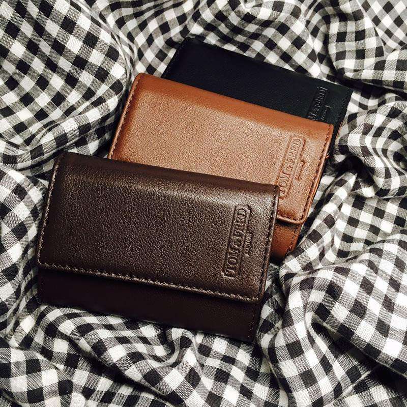 *the speed wallet* TOM and FRED London® LIGHT BROWN Freddy Genuine British Leather Pocket Wallet