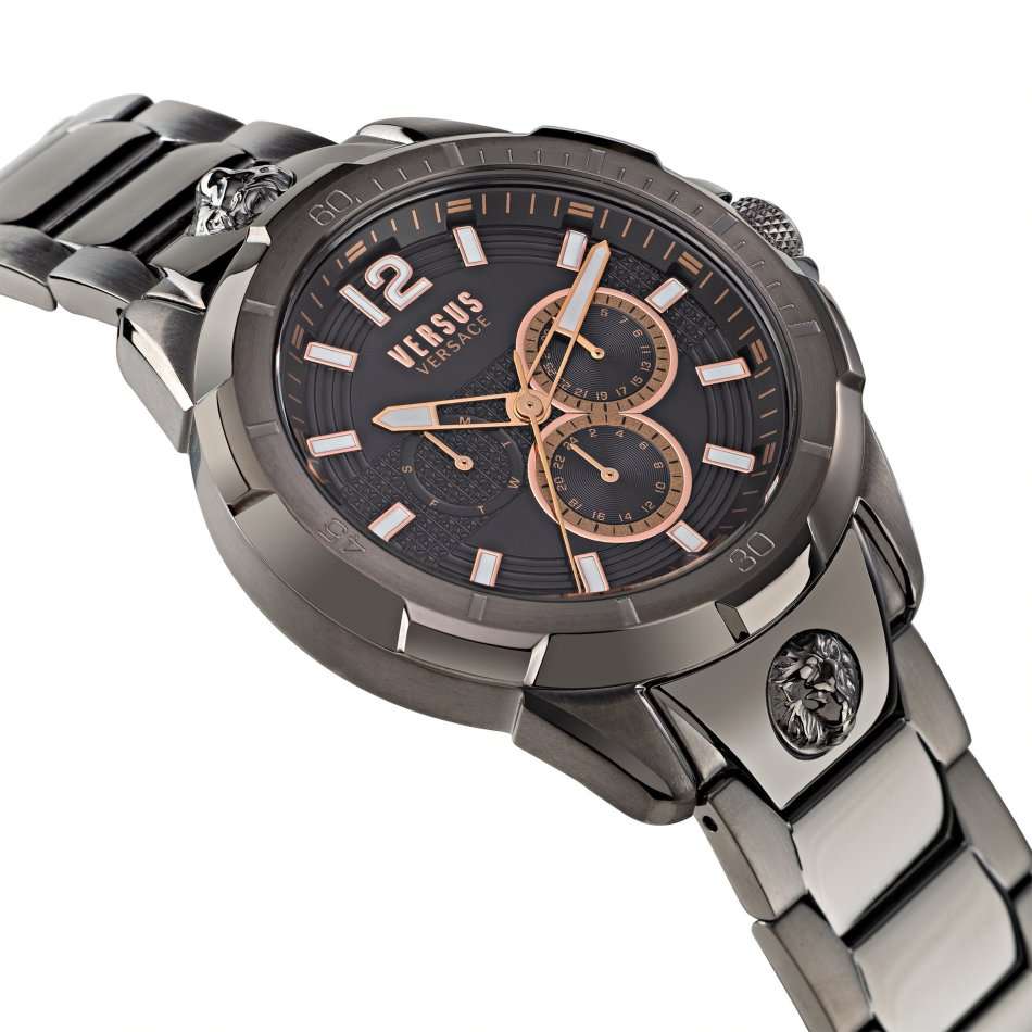 **Retail: R9000.00*** VERSACE Men's Versus Runyon Graphite Gray Gunmetal Watch BRAND NEW IN BOX