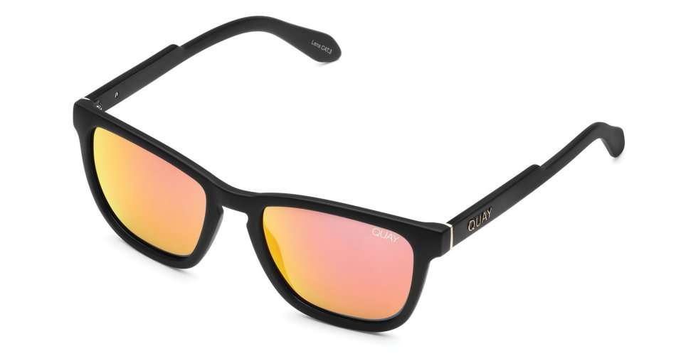 HOT!! QUAY Men's A-ROD POLARIZED HardWire BLACK/ORANGE Sunglasses **100% AUTHENTIC**