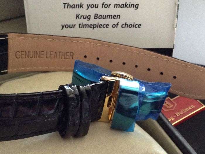 Retail: R10,000.00 Krug-Baumen Men's Air Traveller 42mm Diamond Watch  NEW IN BOX