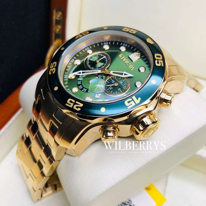 Retail: R11,999.00 INVICTA MEN'S COLOSSUS THICK HEAVY GOLD TONE WATCH BRAND NEW IN BOX