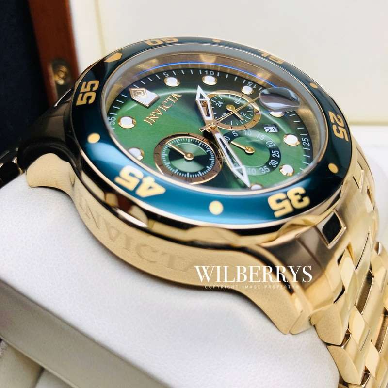 Retail: R11,999.00 INVICTA MEN'S COLOSSUS THICK HEAVY GOLD TONE WATCH BRAND NEW IN BOX