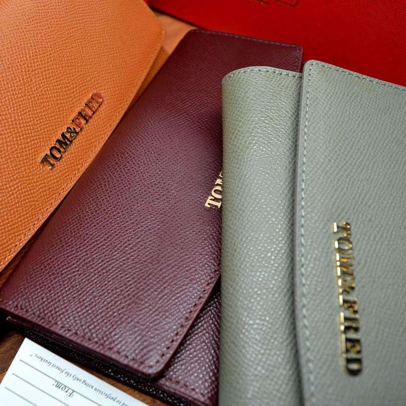 Retail: R3899.00 Tom & Fred London® Biscay Genuine Leather Continental Twill Purse