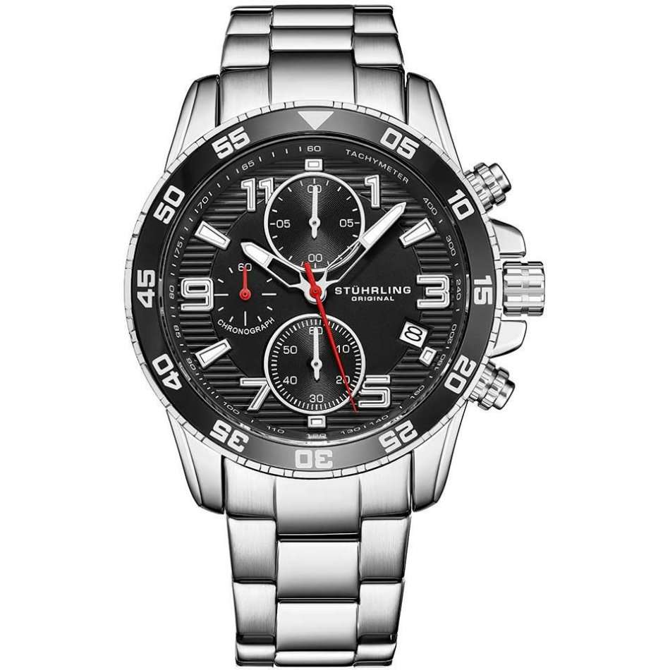 Retail: R7,999.00 STUHRLING ORIGINAL® Men's CONCORDE 40MM Chrono Watch BRAND NEW