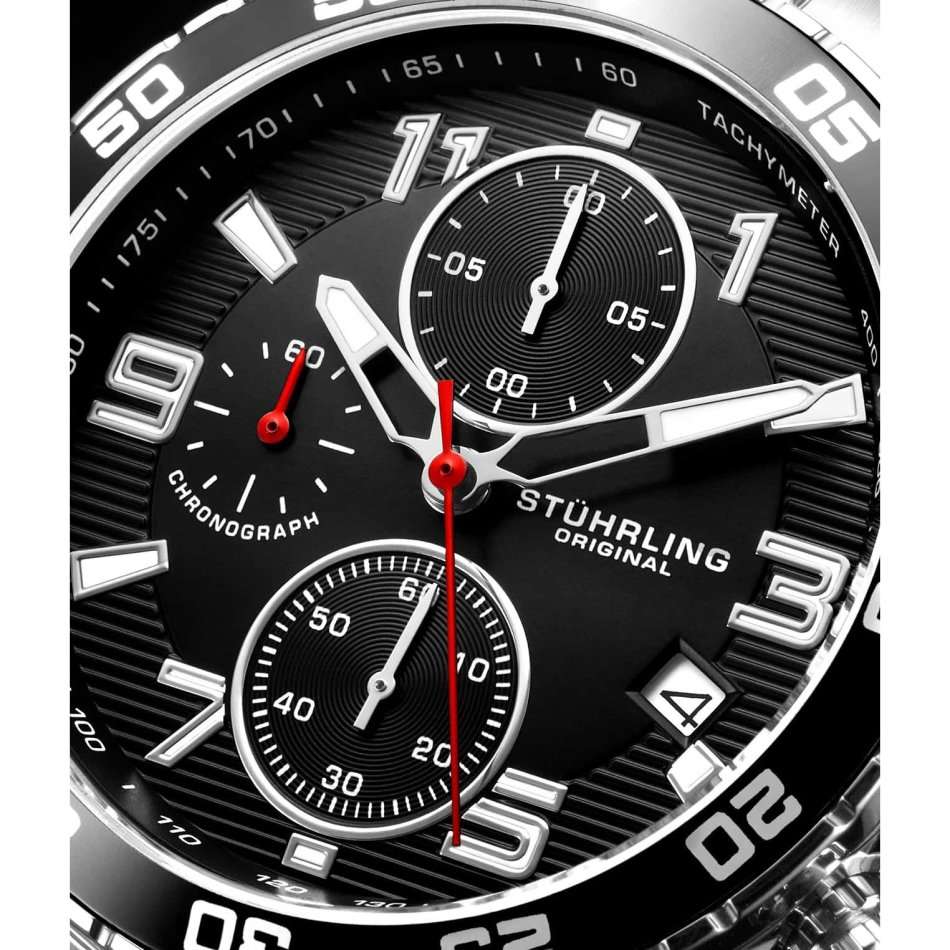 Retail: R7,999.00 STUHRLING ORIGINAL® Men's CONCORDE 40MM Chrono Watch BRAND NEW