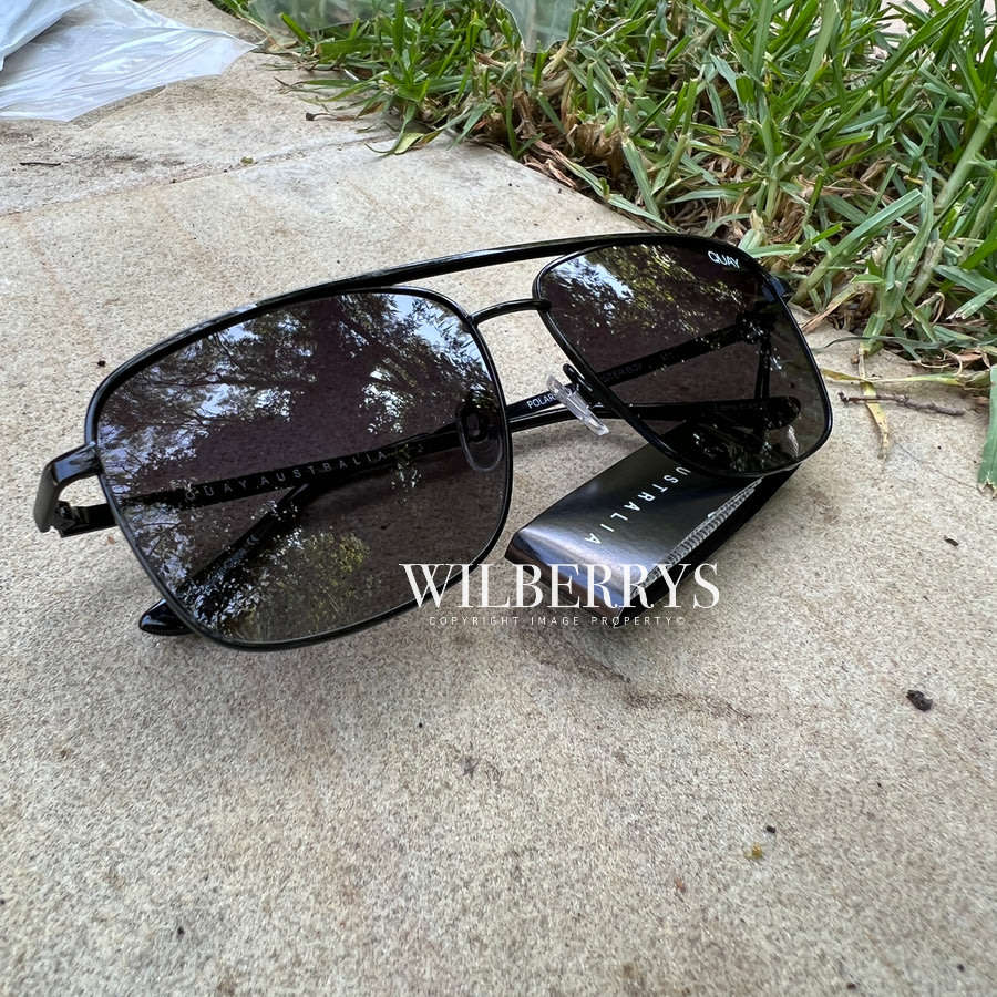 QUAY Men's Alex Rodriguez POLARIZED Aviator Poster Boy Sunglasses **100% AUTHENTIC, NEW, HOT!!