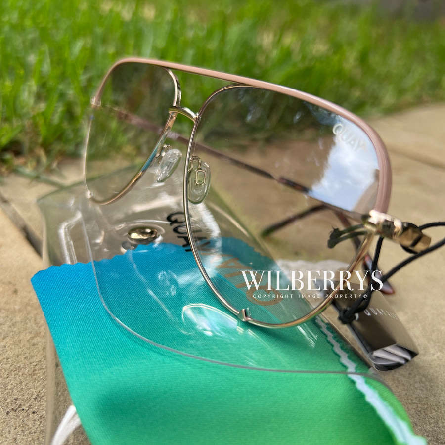 QUAY Australia Women`s HIGH KEY Big Aviator Sunglasses