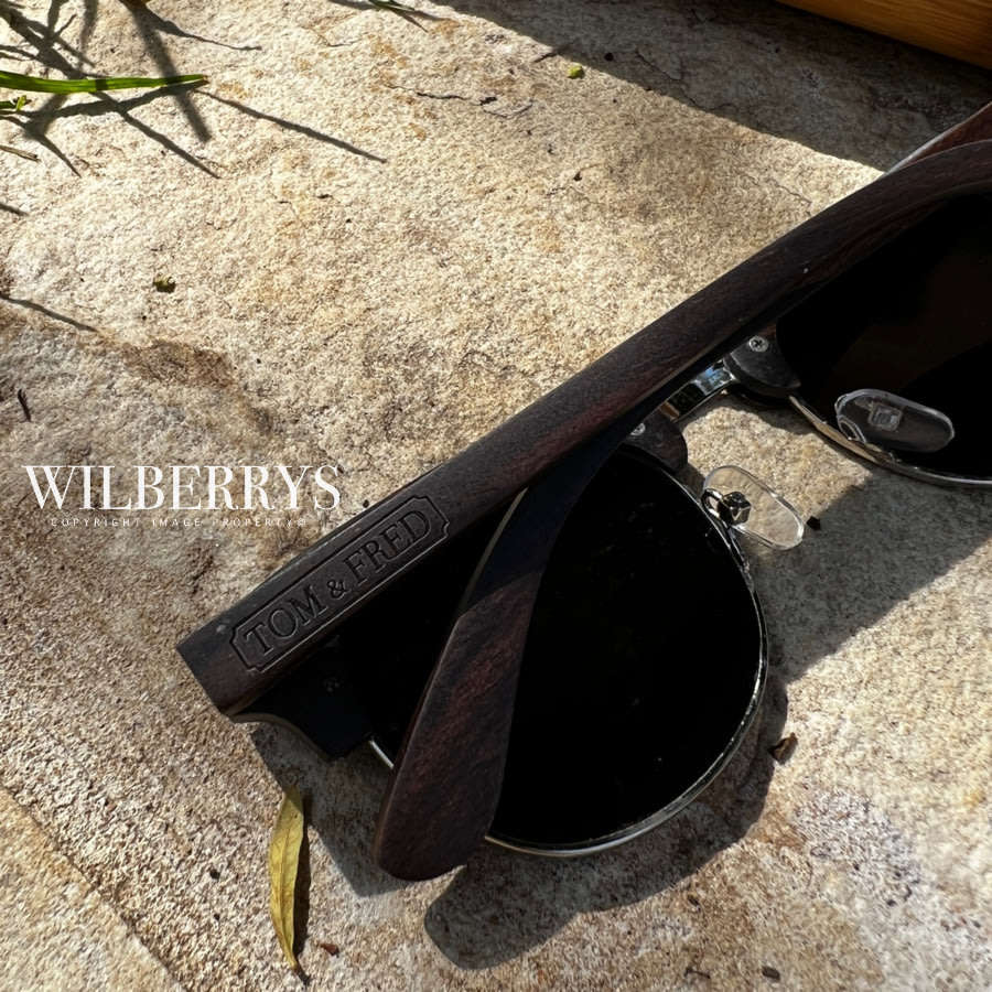 ***R3,999.00 @ retail**** TOM & FRED London MAVERICK Ebony Metal & Wood Sunglasses **Brand new**