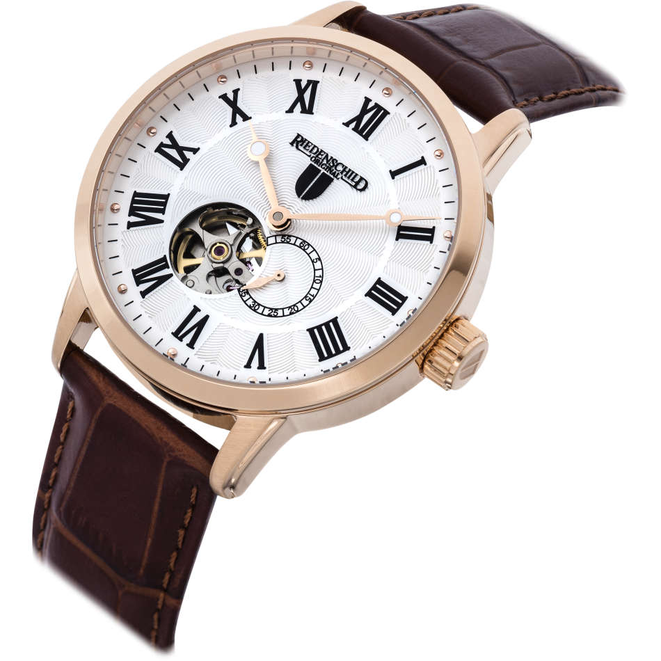 Retail: R7,999.00 EICHMULLER GERMANY Men's Automatic Reich POWER RESERVE Rose Gold Brown NEW IN BOX