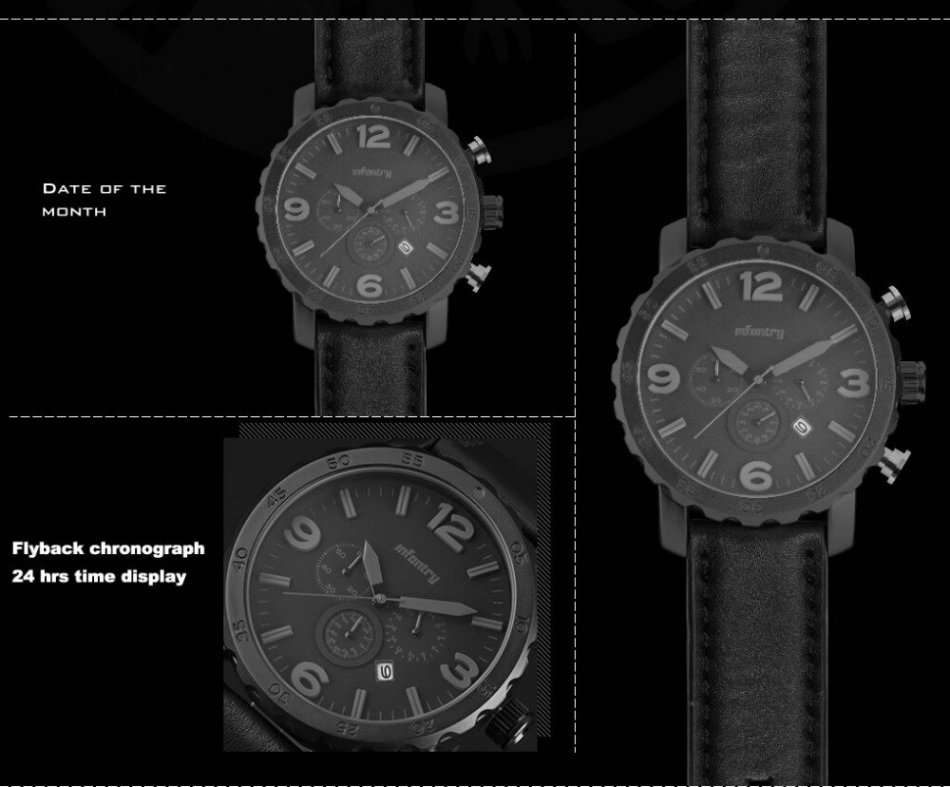 INFANTRY MILITARY CO. Dark Knight Black Edition Watch Brand new BOXED, FULLY LOADED!