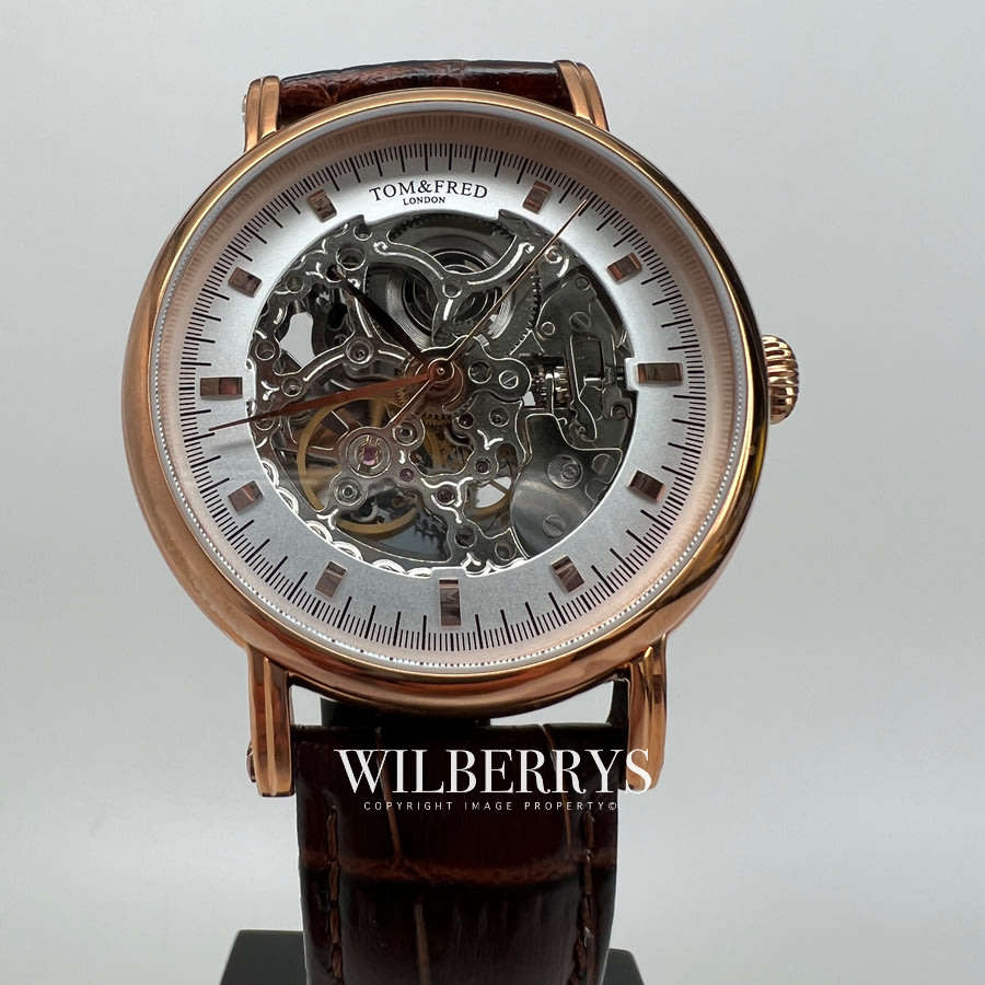 Retail: R6,000.00 TOM & FRED London Men's Portendorf Automatic Gold Ed. 1/1000 Units Leather Watch