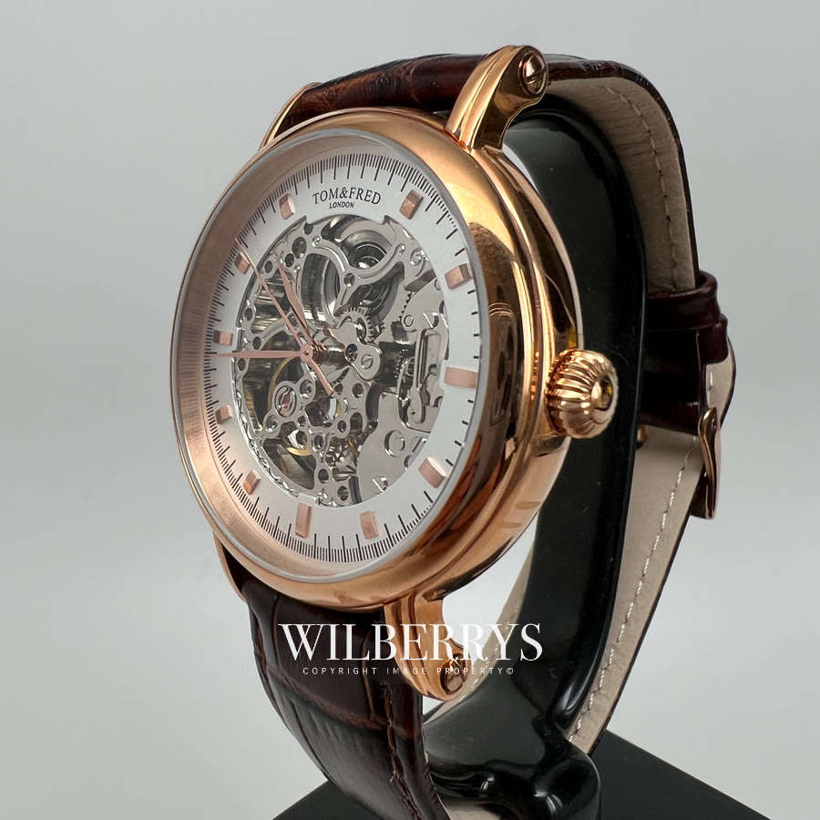 Retail: R6,000.00 TOM & FRED London Men's Portendorf Automatic Gold Ed. 1/1000 Units Leather Watch