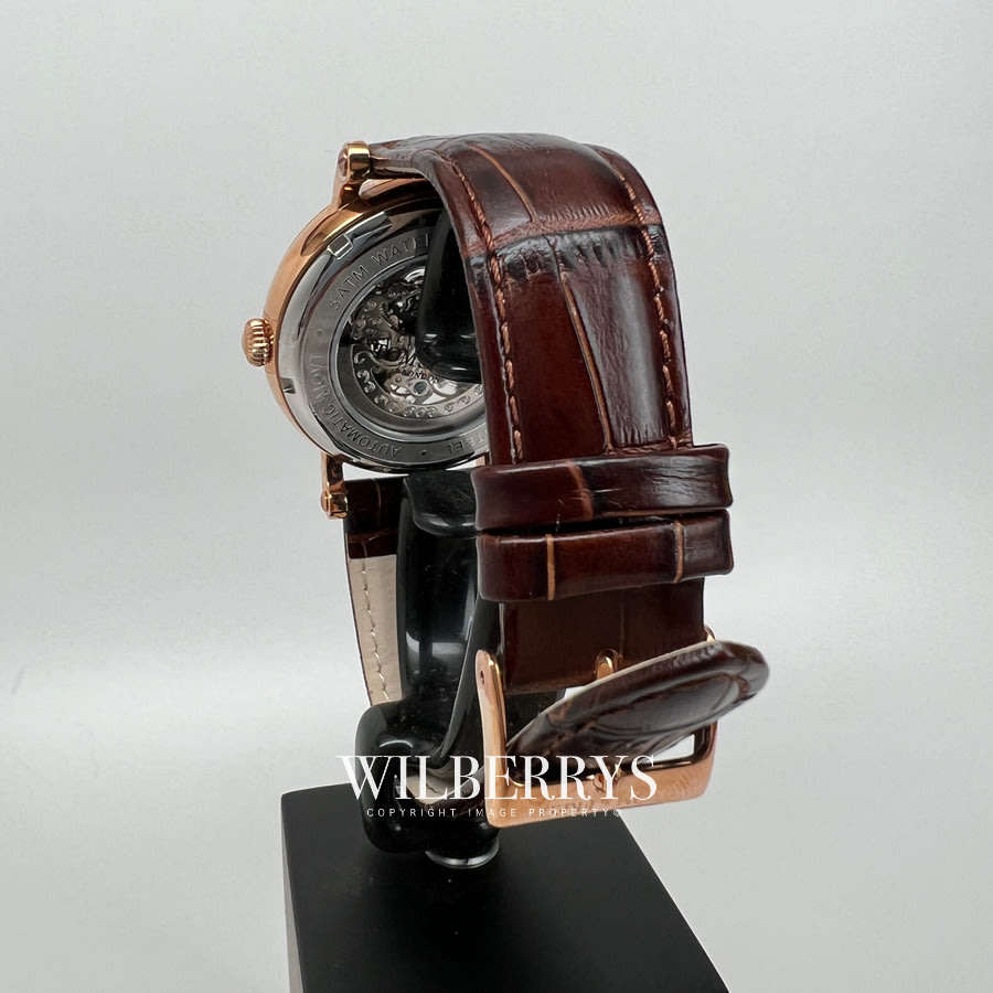 Retail: R6,000.00 TOM & FRED London Men's Portendorf Automatic Gold Ed. 1/1000 Units Leather Watch