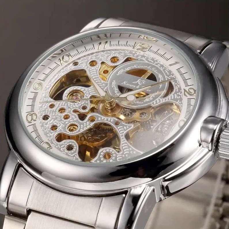 Retail: R2,099.00 KRONEN & SOHNE ® Men's EMPEROR SKELETON AUTOMATIC Watch BRAND NEW