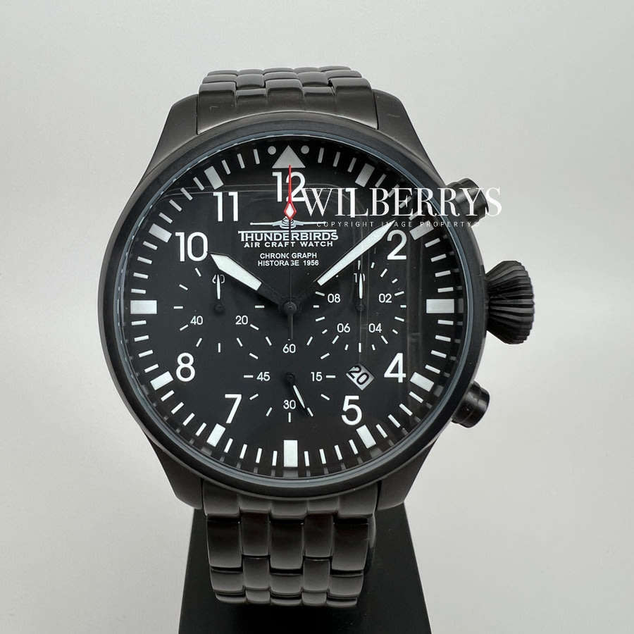 Retail: R7900.00 THUNDERBIRDS Men's Historage 1956 Chronograph Steel Watch BRAND NEW