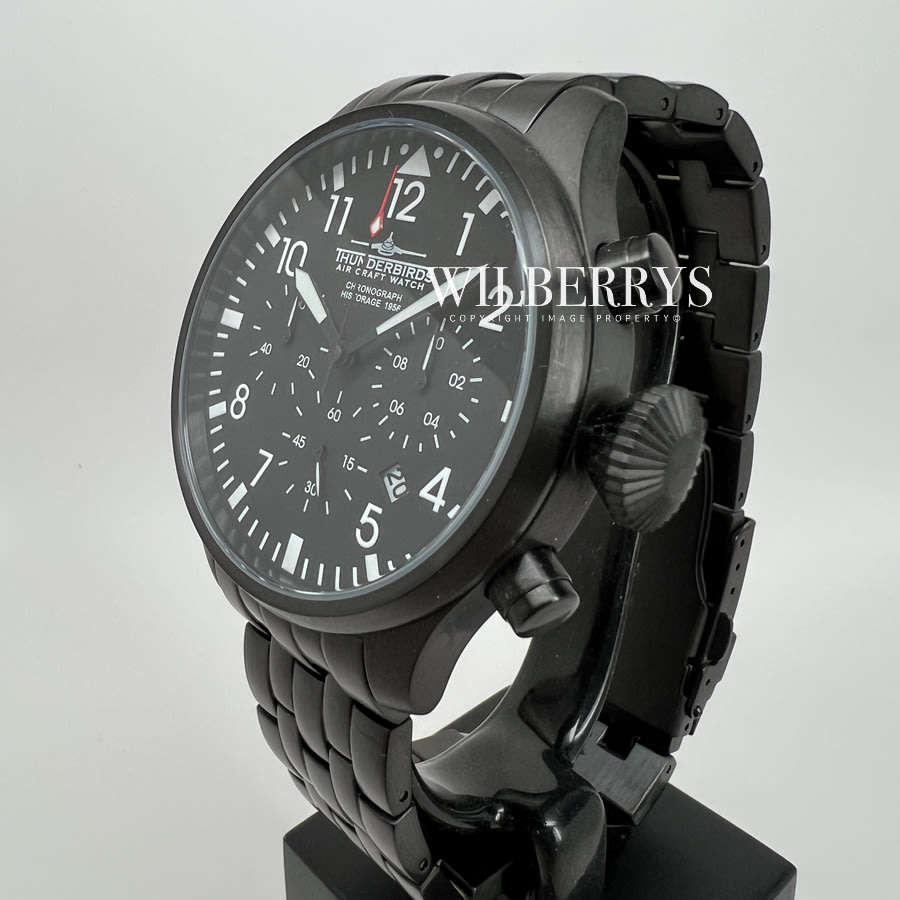 Retail: R7900.00 THUNDERBIRDS Men's Historage 1956 Chronograph Steel Watch BRAND NEW