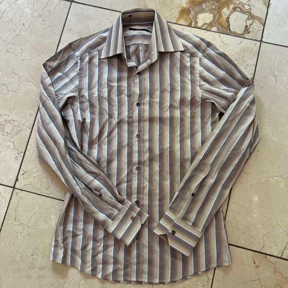 Retail: R6,900.00 GUCCI Striped Genuine Italy Long Sleeve Shirt  - GENUINE NEW without tags MADE IN