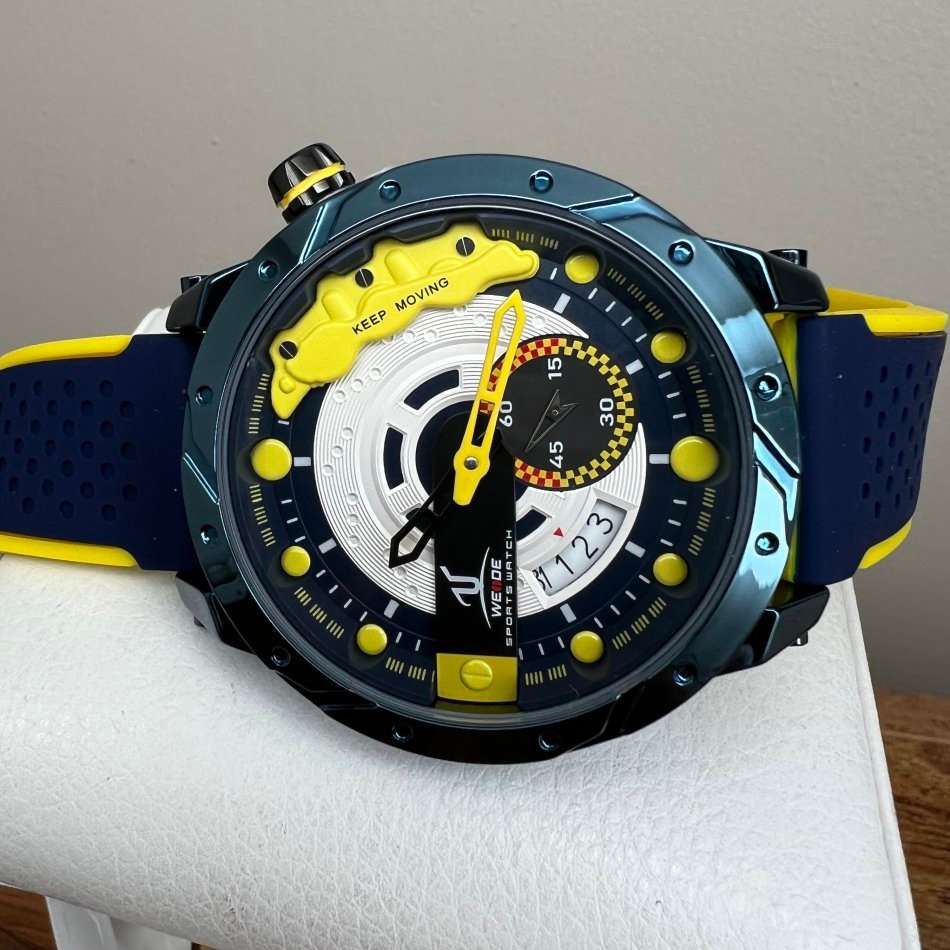 Retail: R1999.00 WEIDE Men's Brake Silicone Street Racer Steel Watch BRAND NEW official SA store