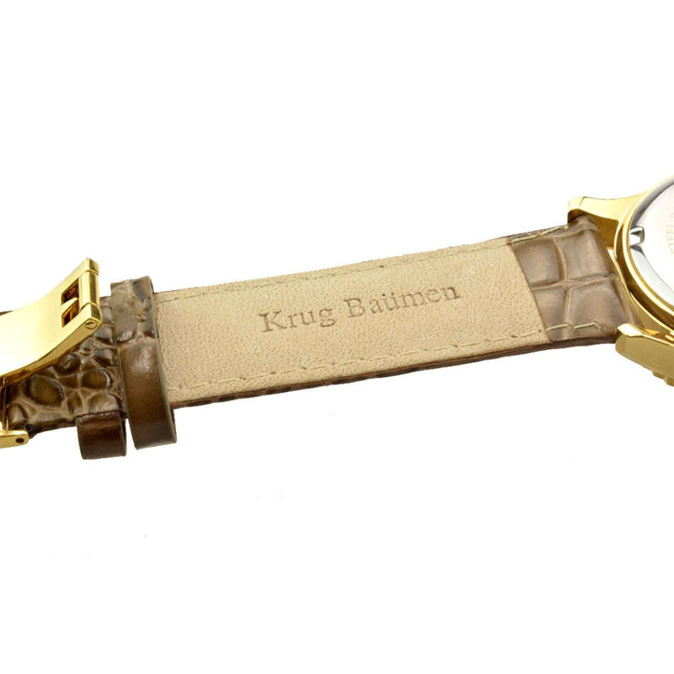 Retail: R9,000.00 Krug-Baumen Men`s Air Traveller 42mm Diamond Chromo PILOT Watch BRAND NEW