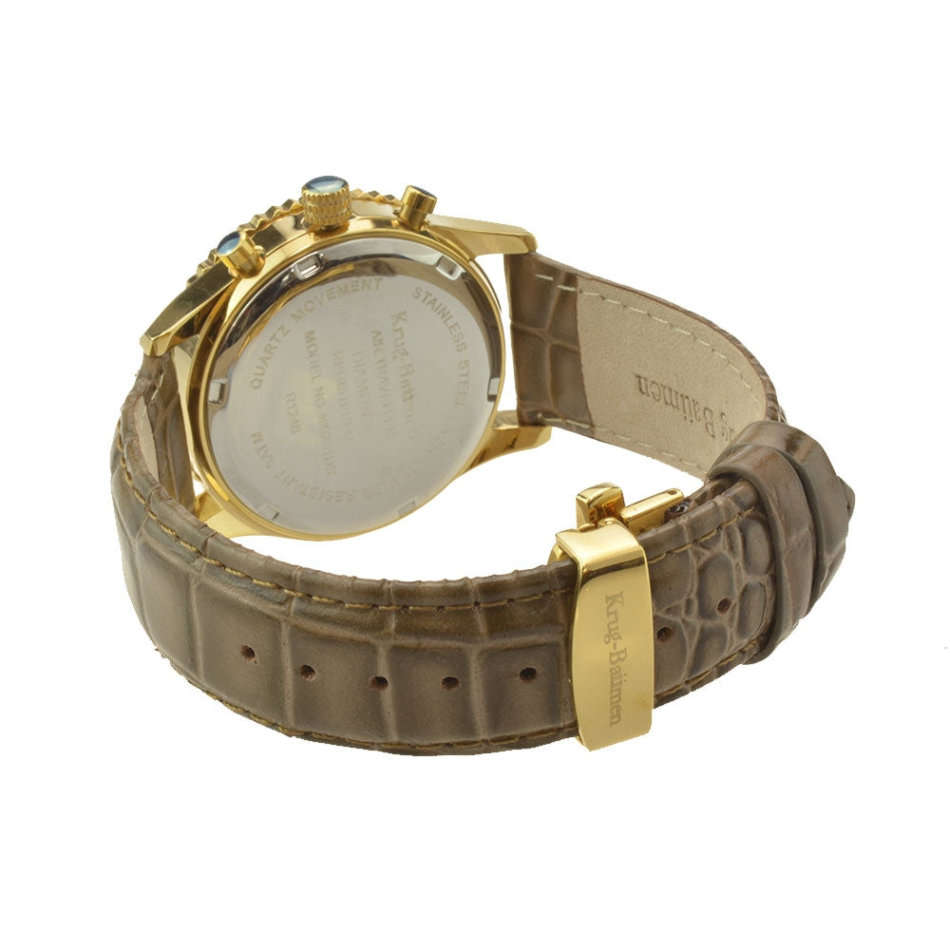 Retail: R9,000.00 Krug-Baumen Men`s Air Traveller 42mm Diamond Chromo PILOT Watch BRAND NEW