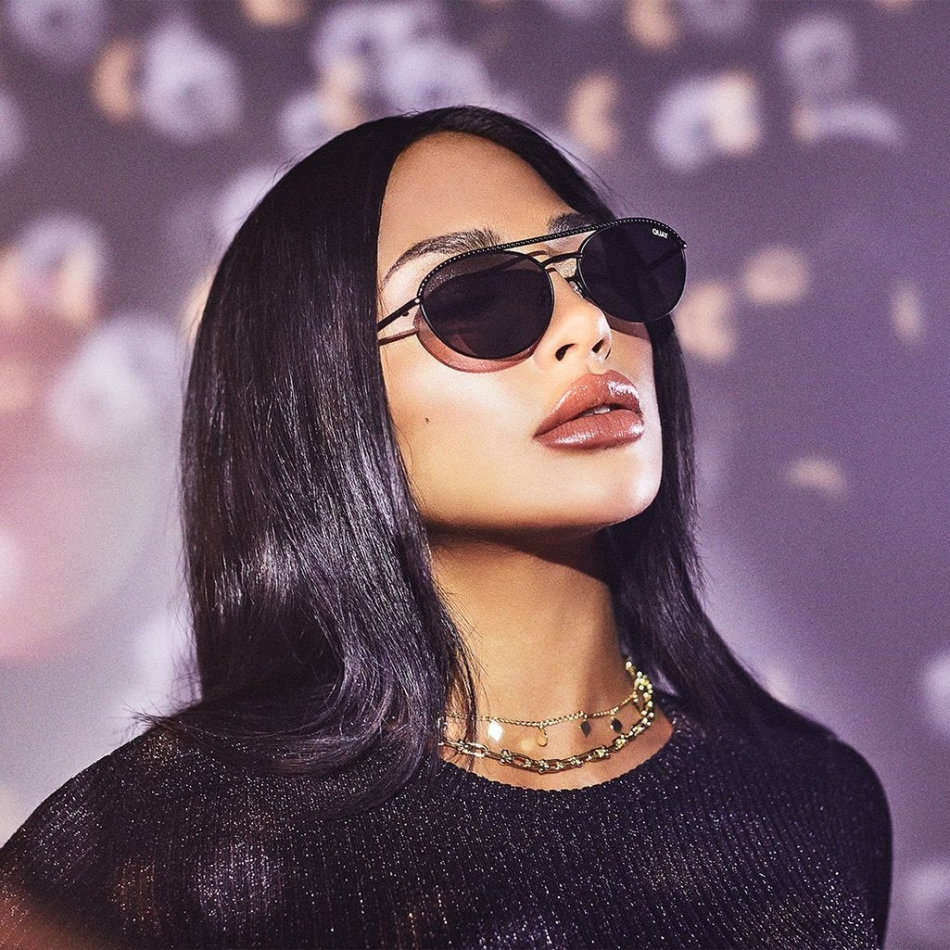 Must see!! QUAY Women's Aviator EASILY AMUSED Sunglasses **AUTHENTIC BRAND NEW