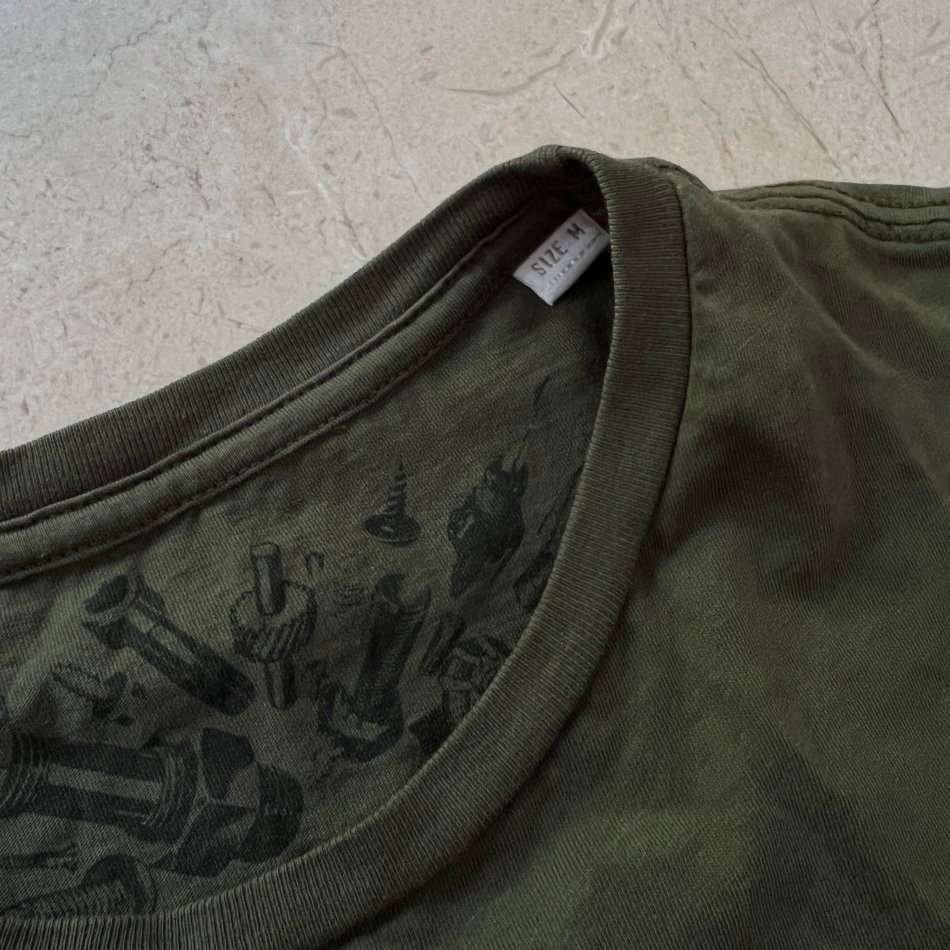 DIESEL 'Brave and Easy' Olive/Army Green T-Shirt Size M  - 100% GENUINE NEW without tags