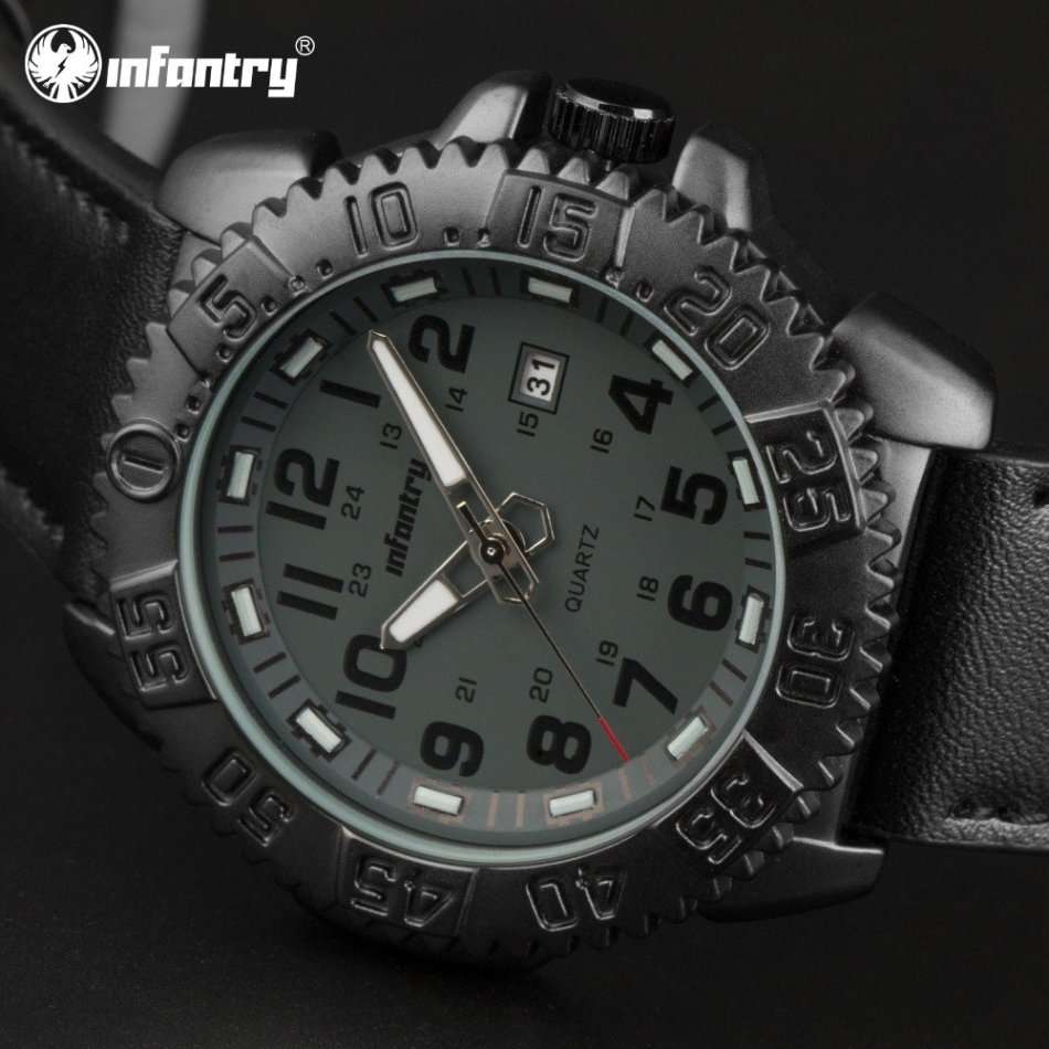 Retail: R1,999.00 INFANTRY MILITARY CO. Men's Tank Combat Tyre Watch Grey BRAND NEW