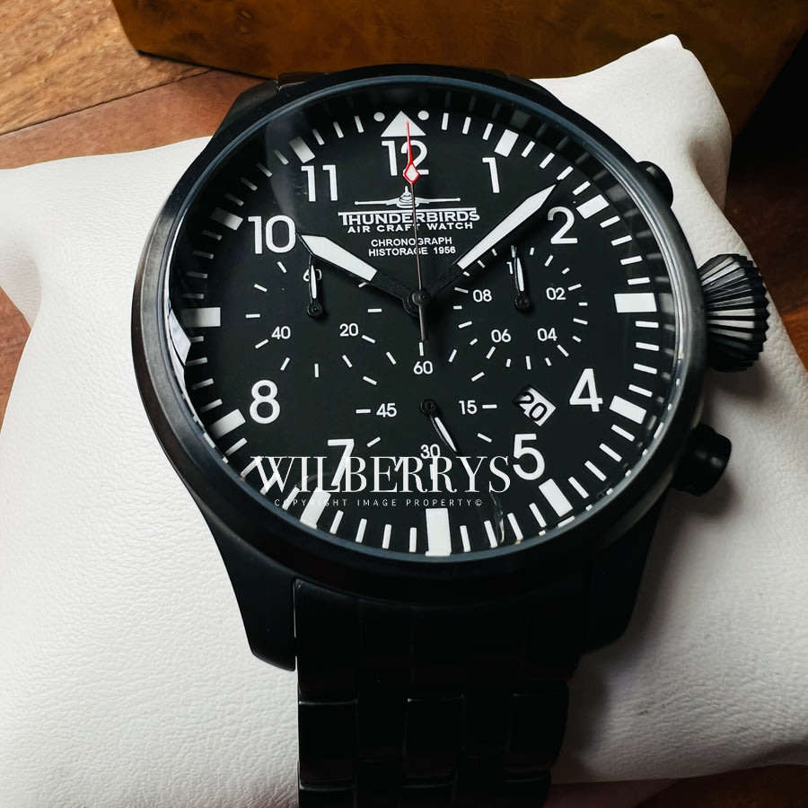 Retail: R7900.00 THUNDERBIRDS Men's Historage 1956 Chronograph Steel Watch BRAND NEW