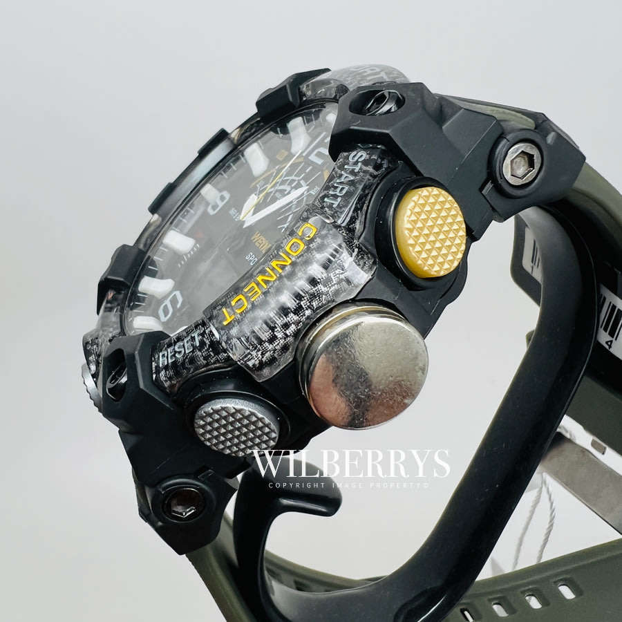 WEIDE Men's SHOCK PROOF MUD GATOR 50m CARBON Black/Green Watch BRAND NEW official SA store