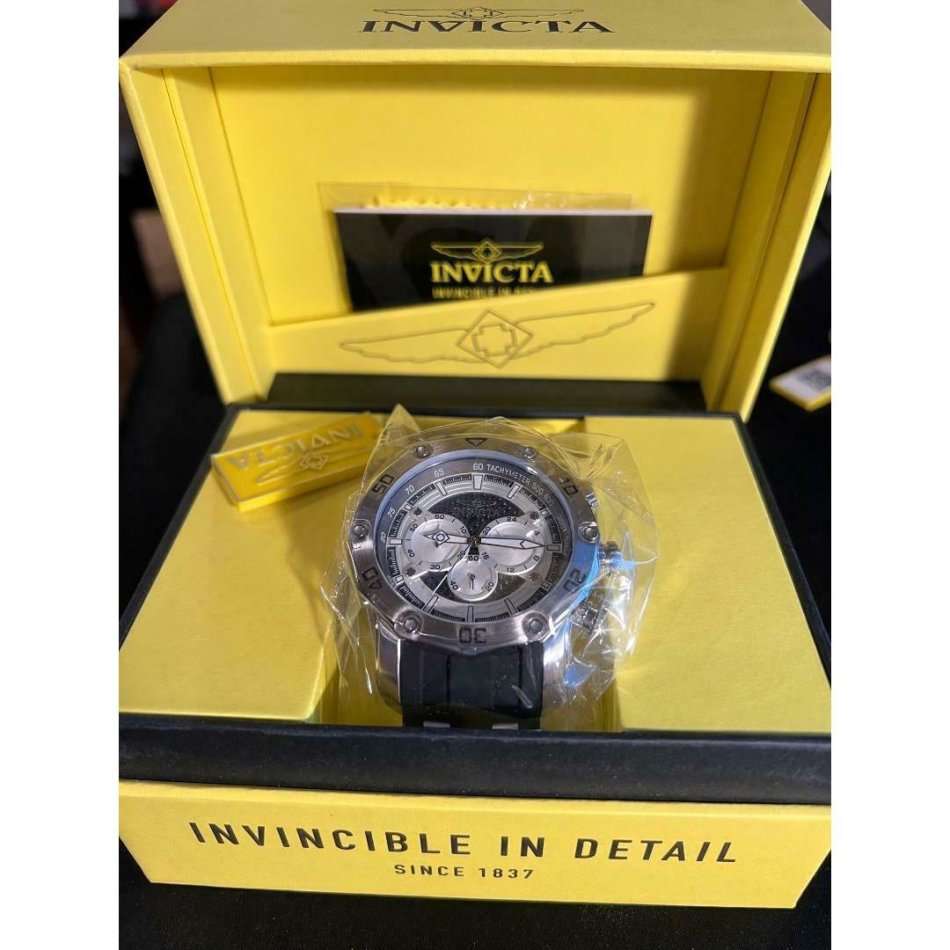l@@k!! rrp: R8,425.00 INVICTA Men`s ELITE 50mm GHOST Carbon Fiber/Silver Chronograph Watch BRAND NEW