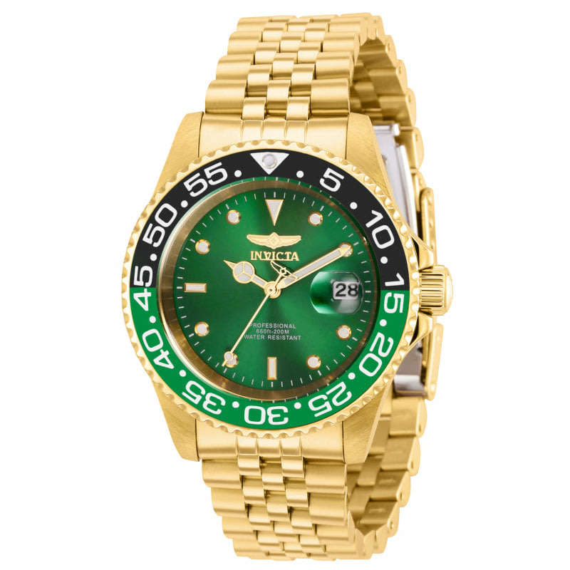 Retail: R10,425.00 INVICTA Men's 40mm Jubilee Pro Diver Gold Hulk Green Dial 200m Watch BRAND NEW