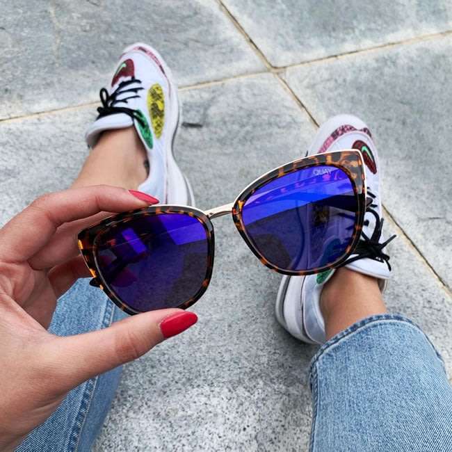 must see!! QUAY Women's HONEY tortoise Acetate Sunglasses **AUTHENTIC BRAND NEW