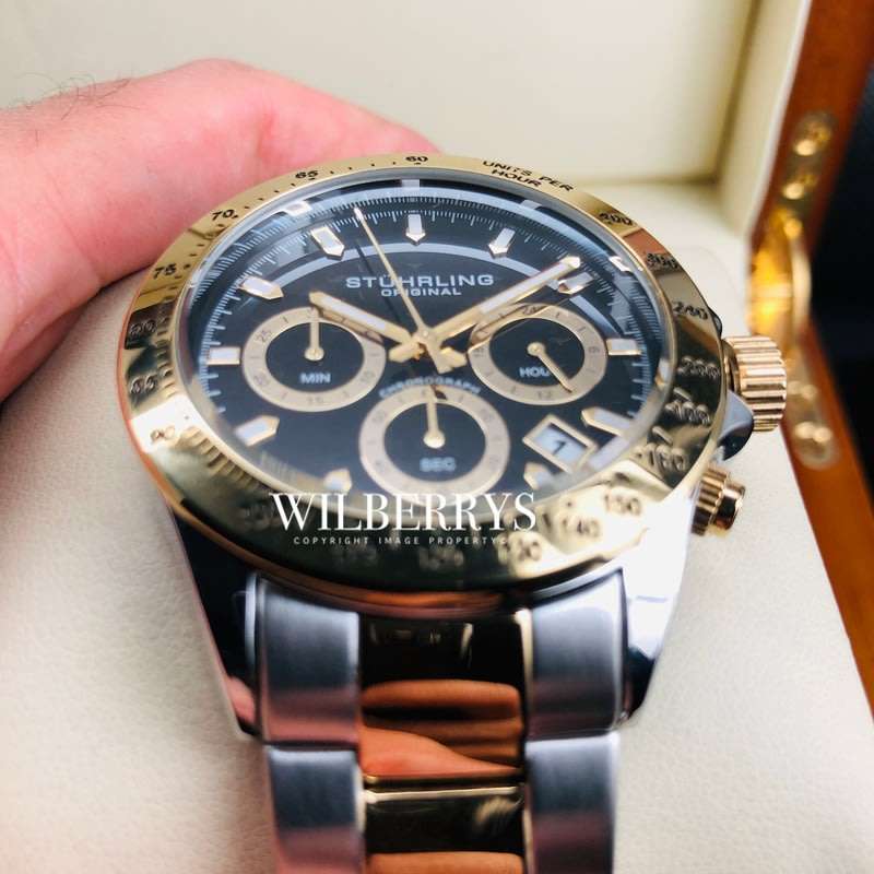 Retail: R6,000.00 Stuhrling Original Men's Aquadiver Le Mans Chronograph Watch BRAND NEW