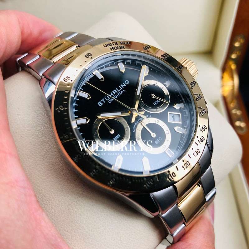 Retail: R6,000.00 Stuhrling Original Men's Aquadiver Le Mans Chronograph Watch BRAND NEW