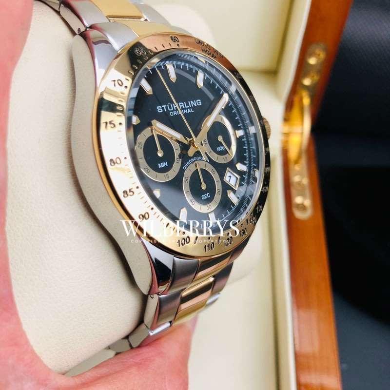 Retail: R6,000.00 Stuhrling Original Men's Aquadiver Le Mans Chronograph Watch BRAND NEW